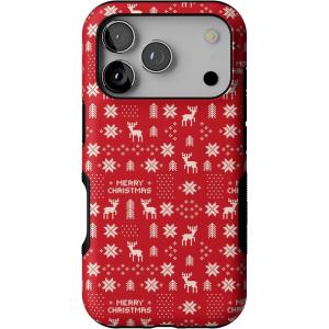 Casely iPhone 17 Pro Case | Stocking Stuffer | Christmas Knit | Bold Protective Design | MagSafe Compatible Design