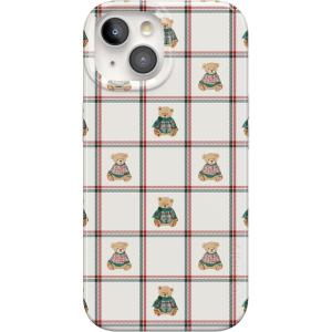 Casely iPhone 17 Pro Case | Sugar Plum Fairy | Winter Wonderland | Compatible with MagSafe | Classic Ultra Slim Design(Bear Hugs | Teddy Squares)