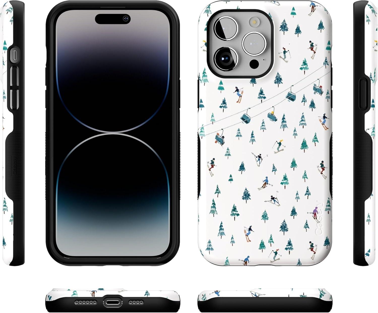 imageCasely iPhone 14 Pro Max Case Apres Ski Mountains Weve Peaked Compatible with MagSafe Bold Protective Case Design