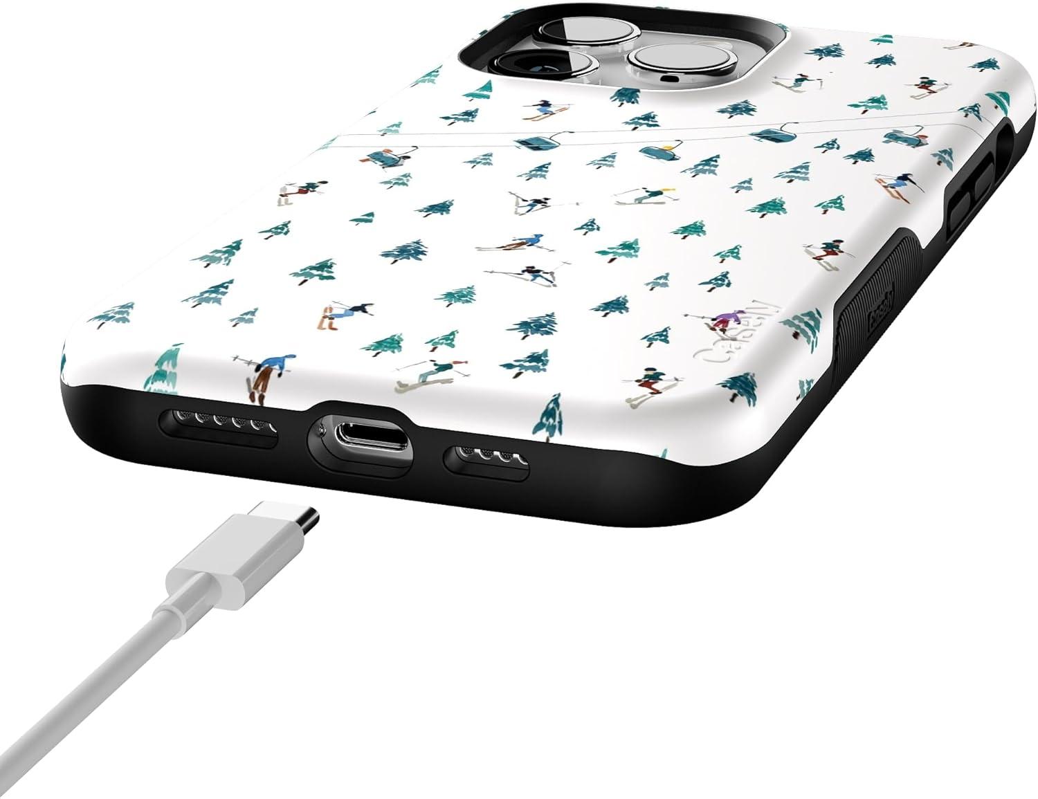 imageCasely iPhone 14 Pro Max Case Apres Ski Mountains Weve Peaked Compatible with MagSafe Bold Protective Case Design