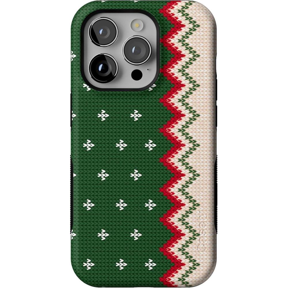 imageCasely iPhone 14 Pro Case  Grandpas Sweater  Holiday Knit  Bold Protective Design  MagSafe Compatible Design