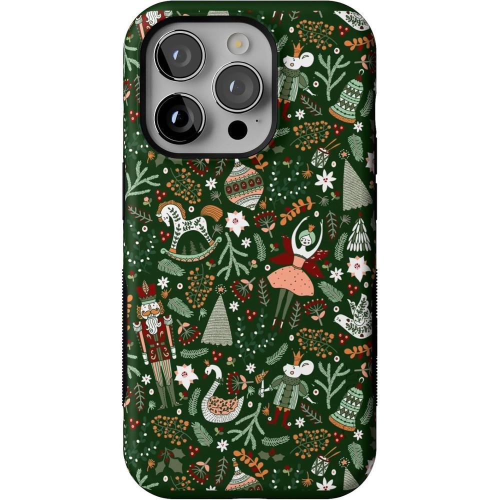 imageCasely iPhone 14 Pro Case  Sugar Plum Fairy  Winter Wonderland  Bold Protective Design  MagSafe Compatible Design