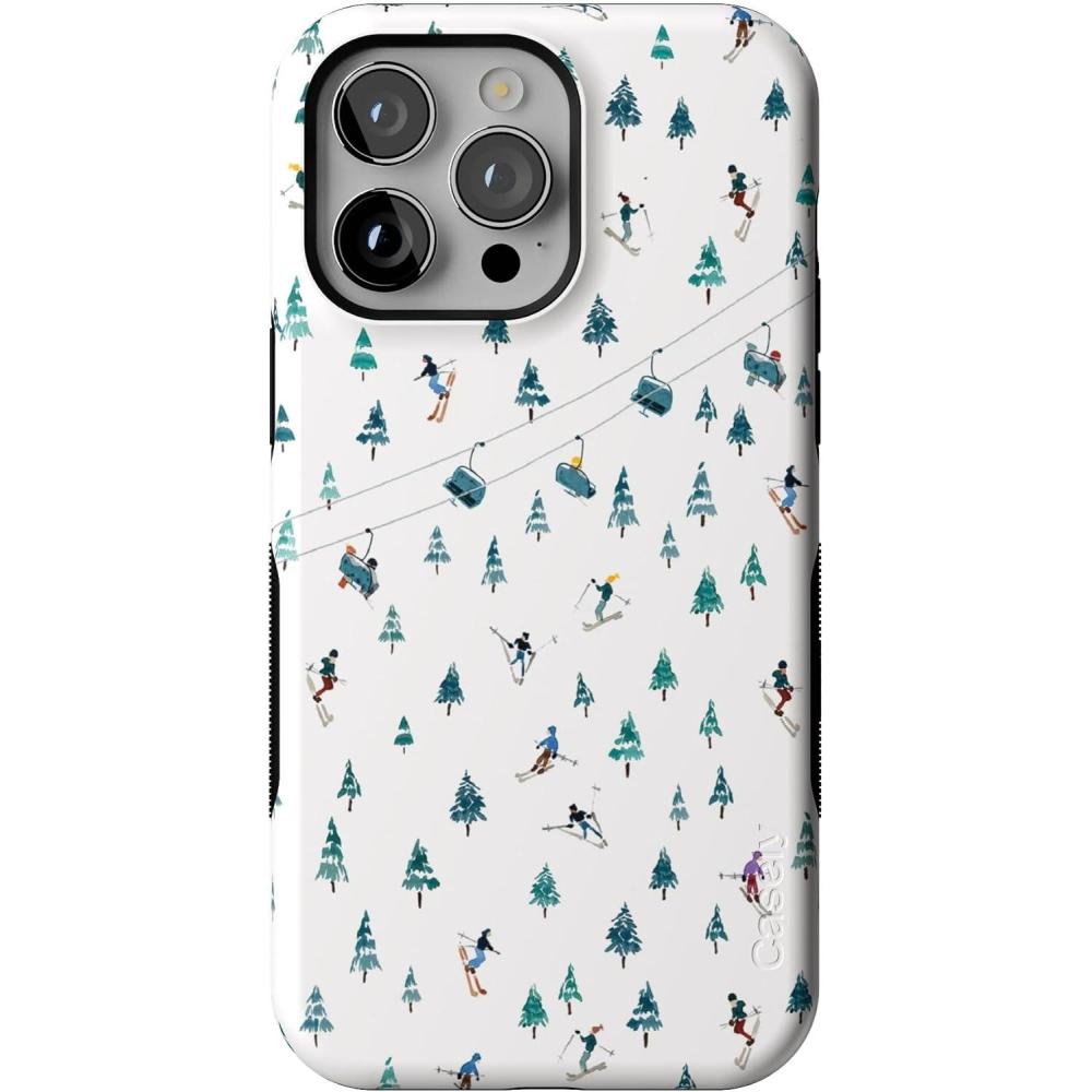 imageCasely iPhone 14 Pro Max Case Apres Ski Mountains Weve Peaked Compatible with MagSafe Bold Protective Case Design