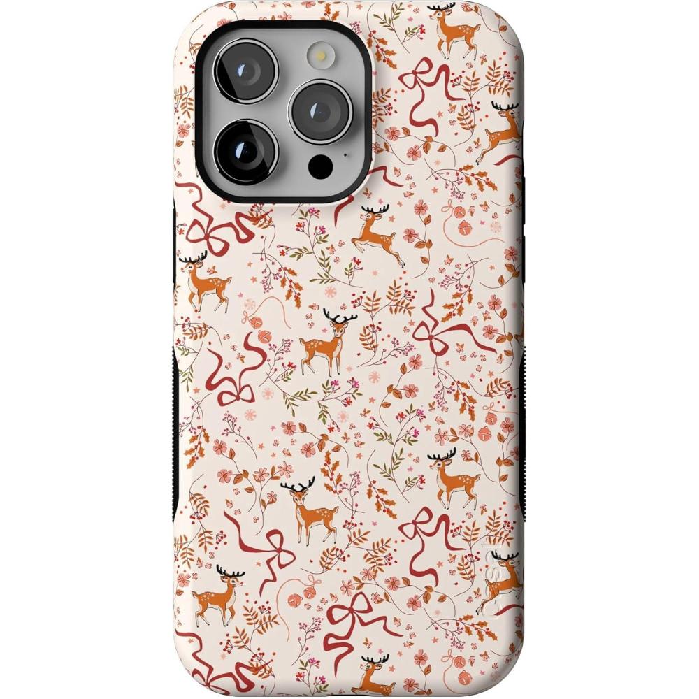 imageCasely iPhone 14 Pro Max Case  Dashing Through The Snow  Enchanted Forest  Bold Protective Design  MagSafe Compatible Design