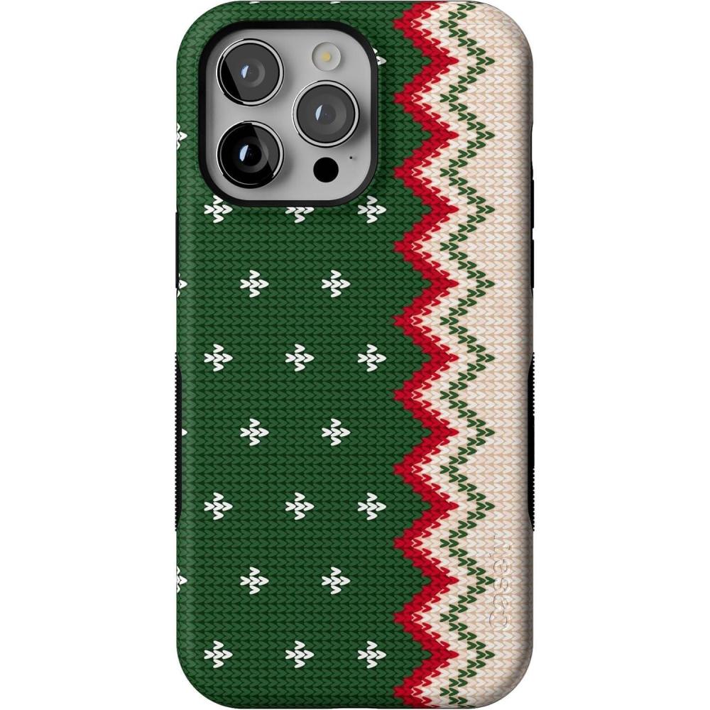 imageCasely iPhone 14 Pro Max Case  Grandpas Sweater  Holiday Knit  Bold Protective Design  MagSafe Compatible Design