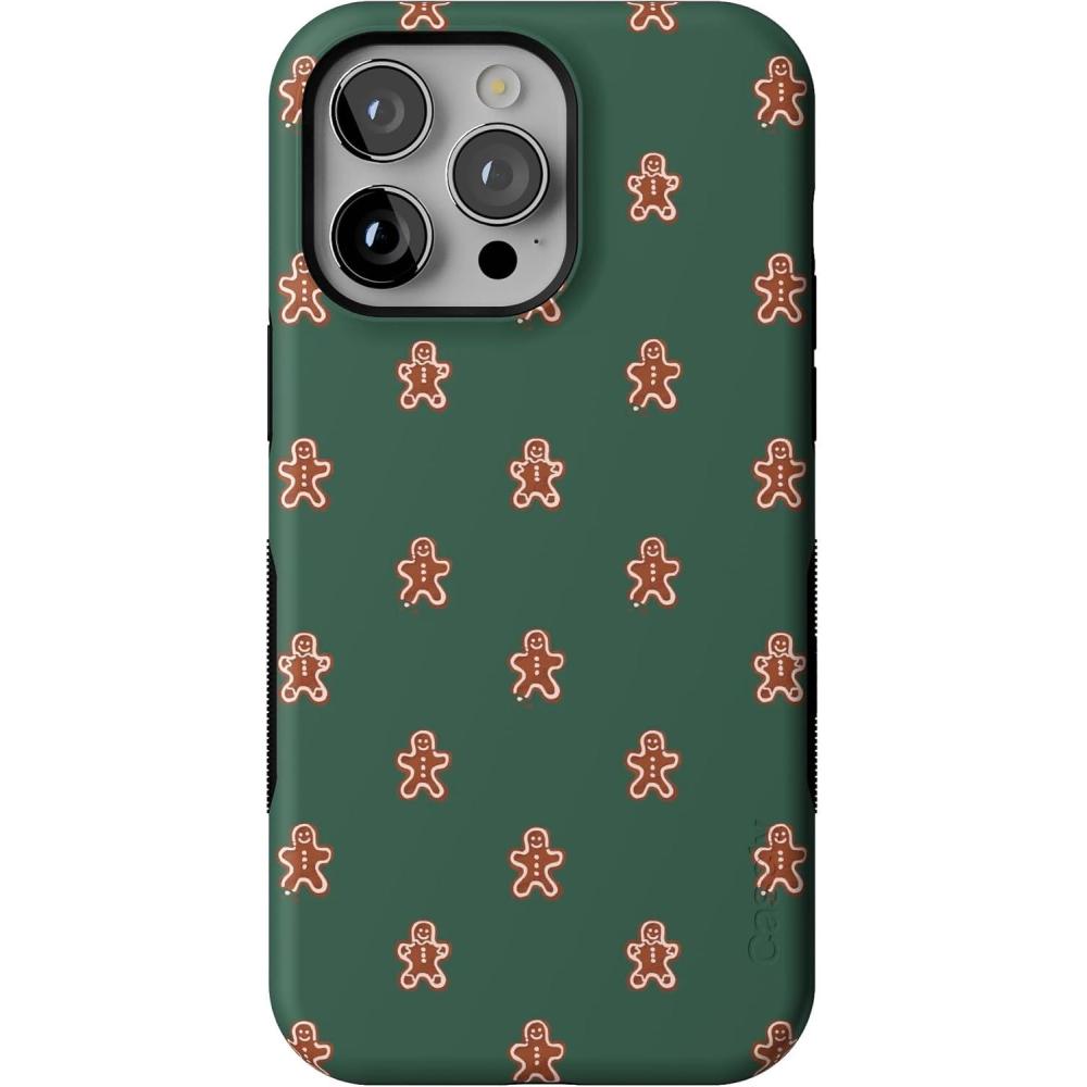 imageCasely iPhone 14 Pro Max Case  You Cant Catch Me  Gingerbread Man  Bold Protective Design  MagSafe Compatible Design
