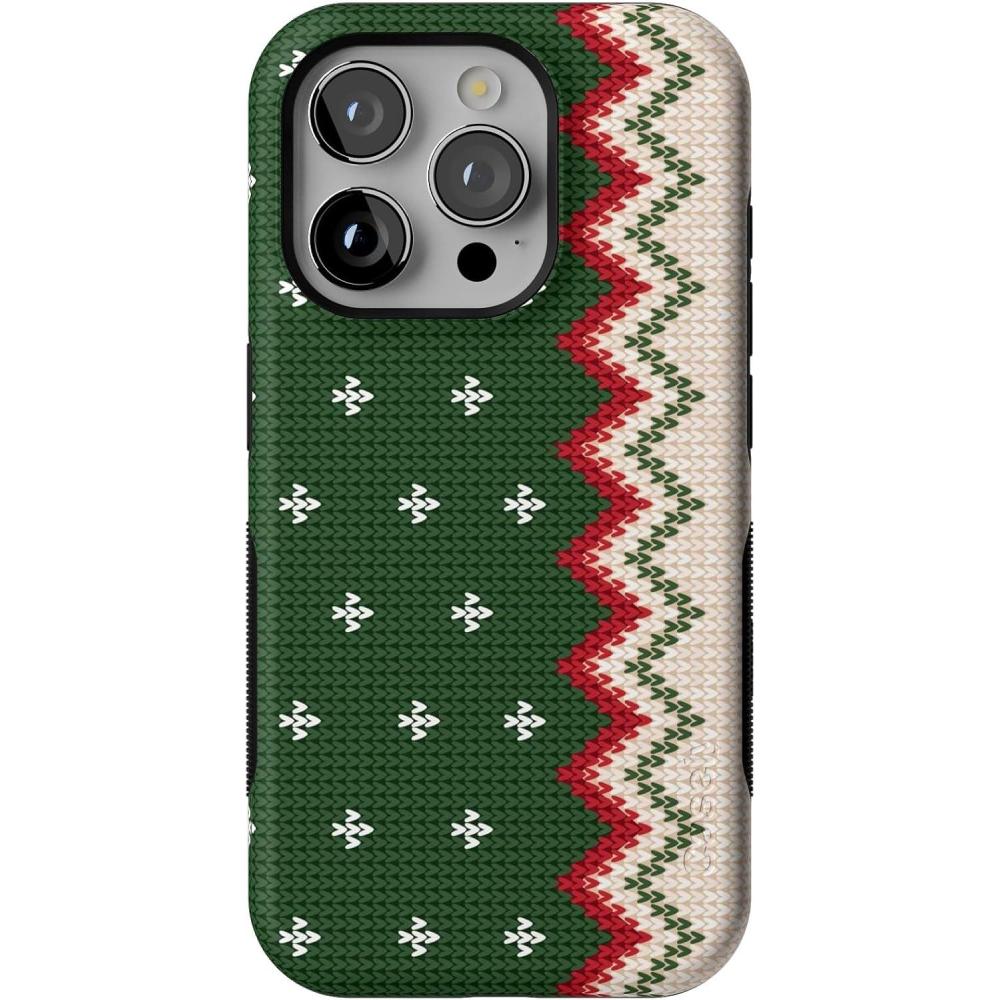 imageCasely iPhone 15 Pro Case  Grandpas Sweater  Holiday Knit  Bold Protective Design  MagSafe Compatible Design