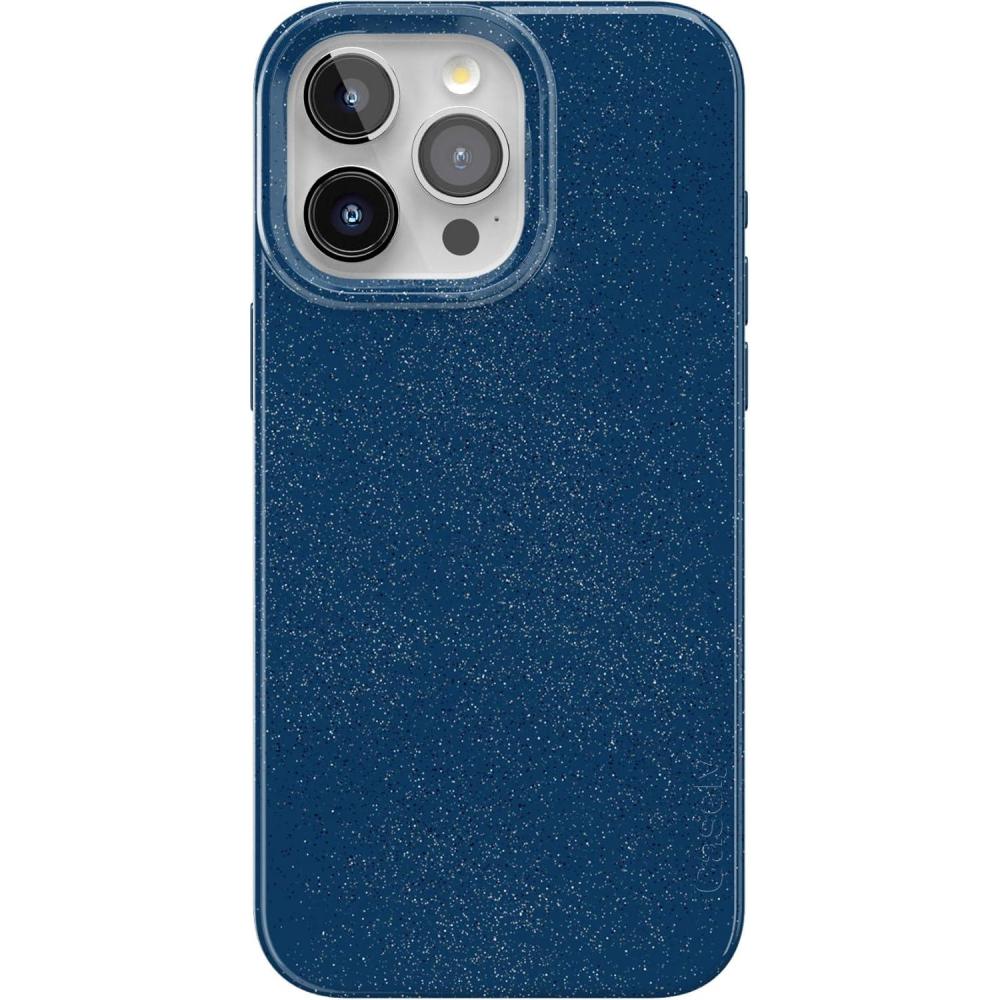 imageCasely iPhone 15 Pro Case  Midnight Sky  Navy Enchanted Shimmer Case  Compatible with MagSafe and Action Button  UltraSlim Classic FitMidnight Sky  Navy Enchanted Shimmer