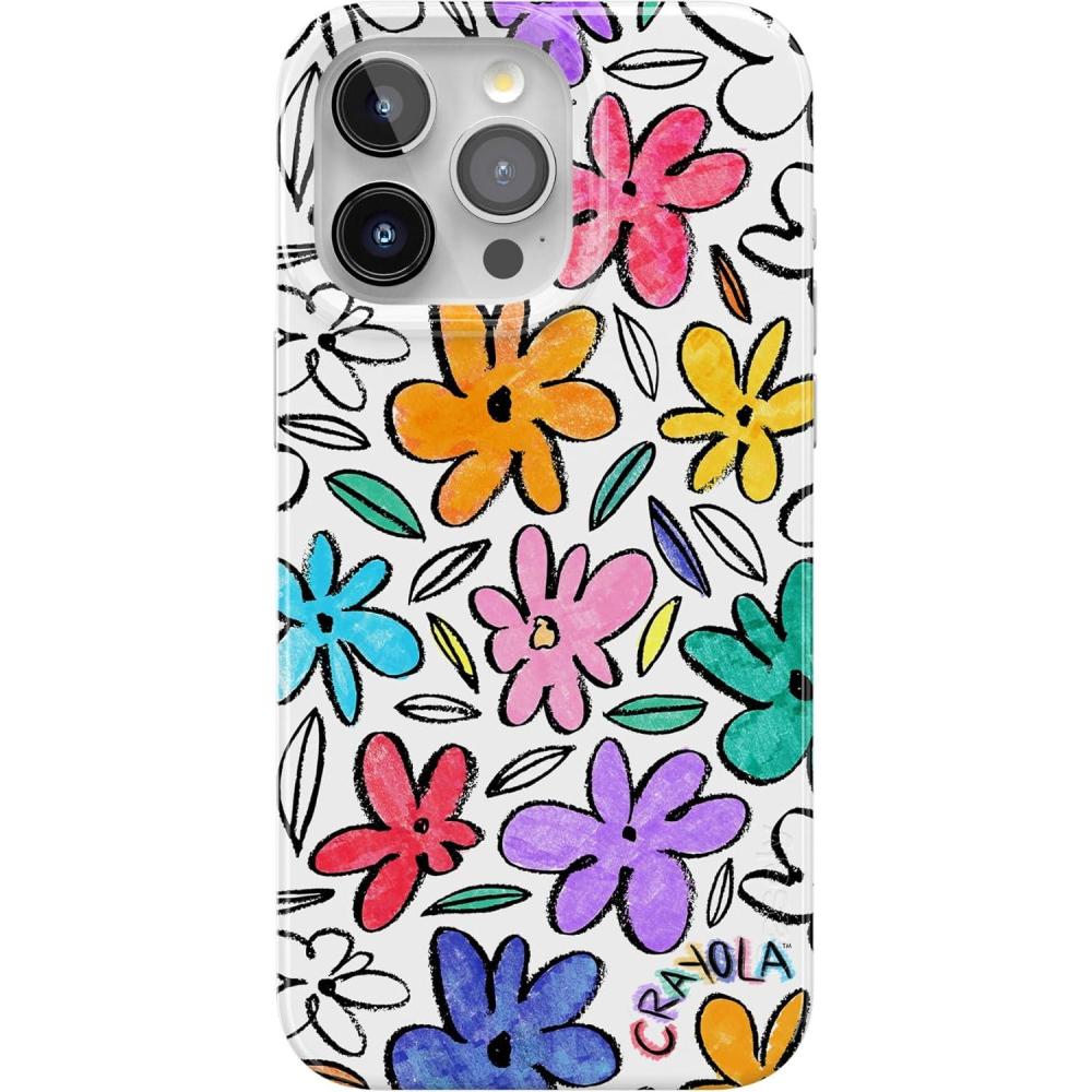 imageCasely iPhone 15 Pro Case  Midnight Sky  Navy Enchanted Shimmer Case  Compatible with MagSafe and Action Button  UltraSlim Classic FitOutside the Lines  Crayola Marker