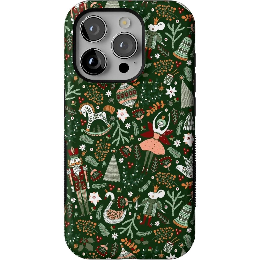 imageCasely iPhone 15 Pro Case  Sugar Plum Fairy  Winter Wonderland  Bold Protective Design  MagSafe Compatible Design