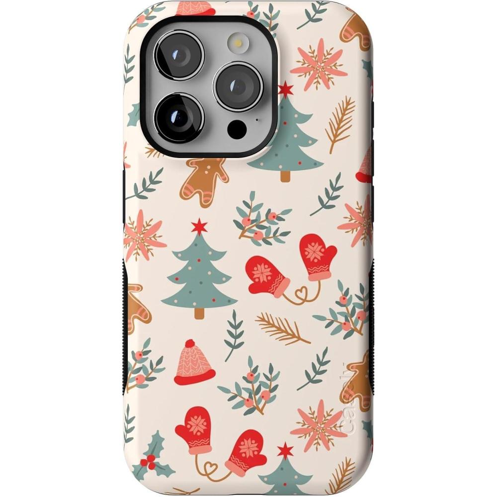 imageCasely iPhone 15 Pro Case Sugar and Spice Holiday Cookie Bold Protective Design MagSafe Compatible Design