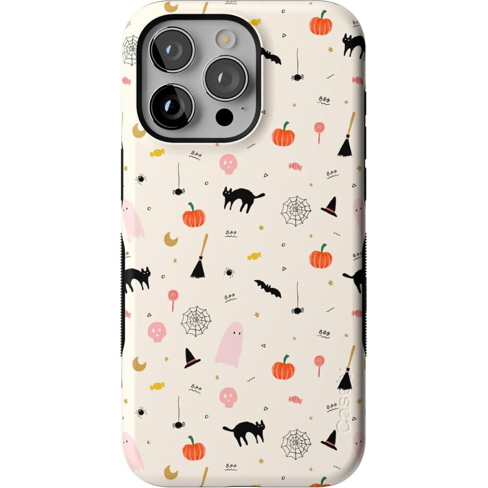 imageCasely iPhone 15 Pro Case  Witching Hour  Cute Halloween  Bold Protective Design  MagSafe Compatible Design