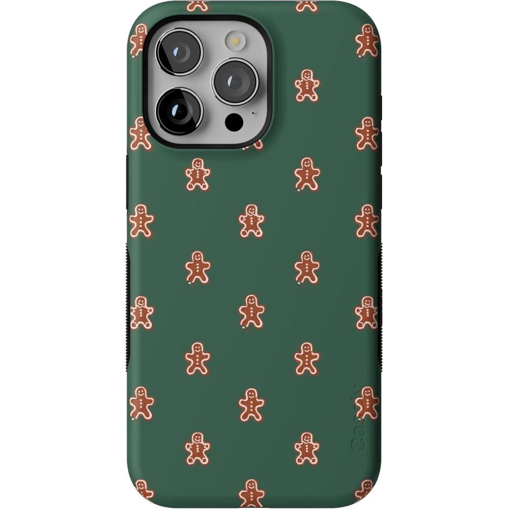 imageCasely iPhone 15 Pro Case  You Cant Catch Me  Gingerbread Man  Bold Protective Design  MagSafe Compatible Design