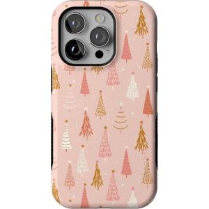 Casely iPhone 14 Pro Case | Bubblegum Forest | Christmas Tree | Bold Protective Design | MagSafe Compatible Design