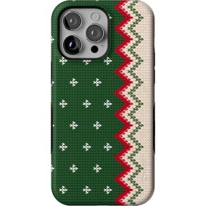 Casely iPhone 14 Pro Max Case | Grandpa’s Sweater | Holiday Knit | Bold Protective Design | MagSafe Compatible Design