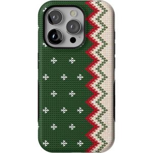 Casely iPhone 15 Pro Case | Grandpa’s Sweater | Holiday Knit | Bold Protective Design | MagSafe Compatible Design