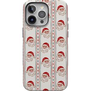 Casely iPhone 15 Pro Case | Jolly St. Nick | Retro Claus | Bold Protective Design | MagSafe Compatible Design