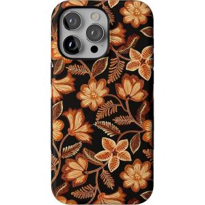 Casely iPhone 15 Pro Case | Maple Flowers | Floral Foliage | Bold Protective Design | MagSafe Compatible Design