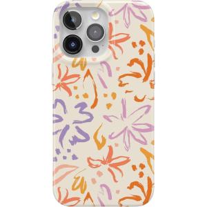 Casely iPhone 15 Pro Case | Midnight Sky | Navy Enchanted Shimmer Case | Compatible with MagSafe and Action Button | Ultra-Slim Classic Fit(Hibiscus Blooms | Hawaiian Floral)
