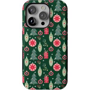 Casely iPhone 15 Pro Case | Tinsel Town | Christmas Ornament | Bold Protective Design | MagSafe Compatible Design