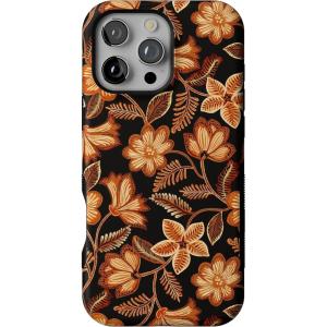 Casely iPhone 16 Pro Max Case | Maple Flowers | Floral Foliage | Bold Protective Design | MagSafe Compatible Design