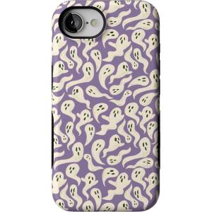 Casely iPhone 16e Case | All Boo’d Up | Purple Ghost | Bold Protective Design | MagSafe Compatible Design