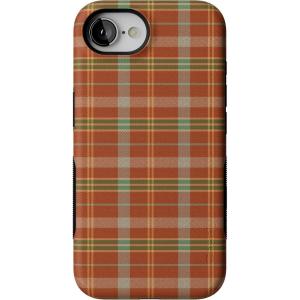 Casely iPhone 16e Case | Spiced Chai | Fall Plaid | Bold Protective Design | MagSafe Compatible Design