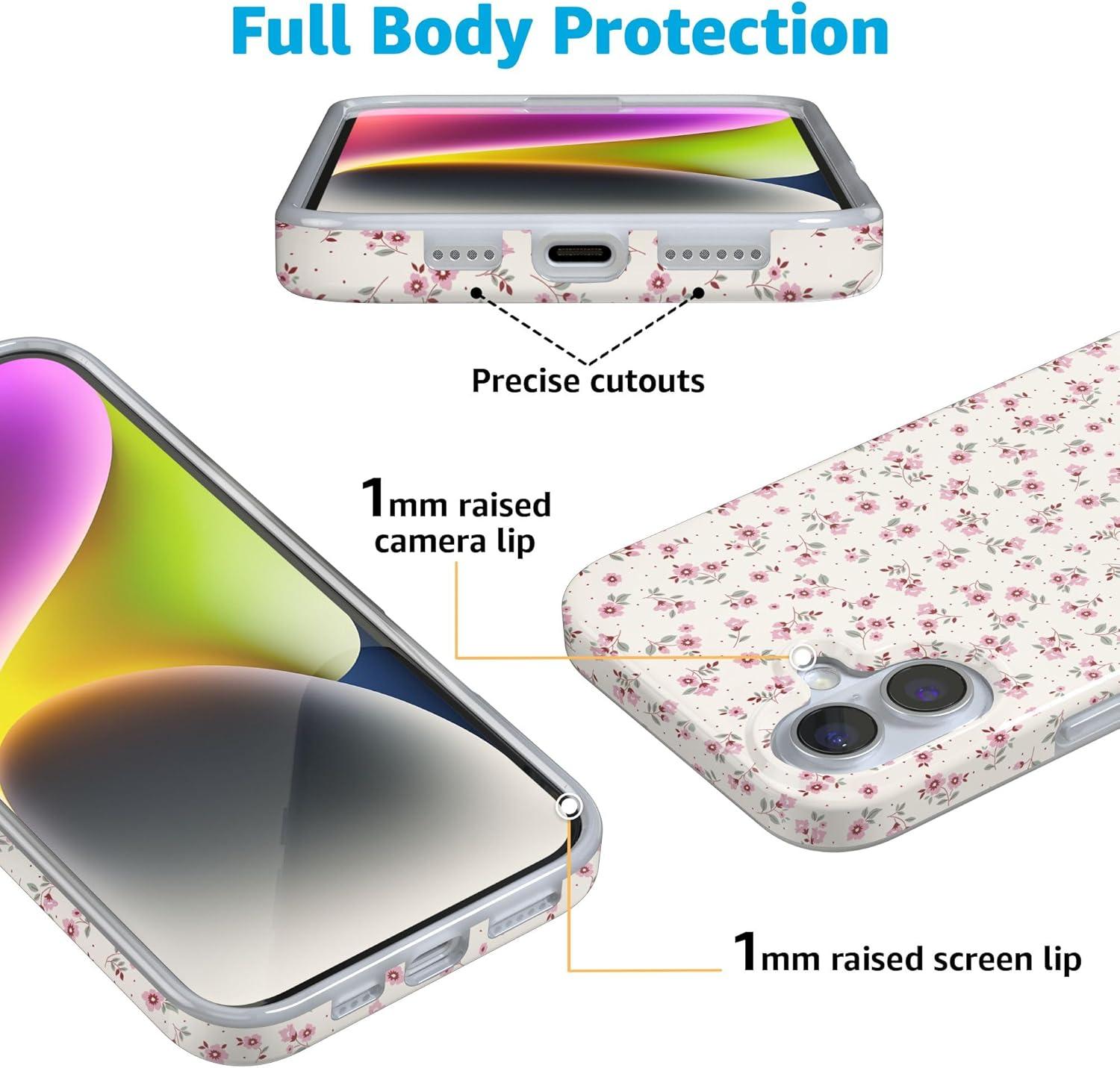 imageCasely iPhone 16 Plus Case  Tulip Tapestry  Jenna Palek x Casely  Compatible with MagSafe  Classic Ultra Thin DesignCottage Charm  Cottagecore