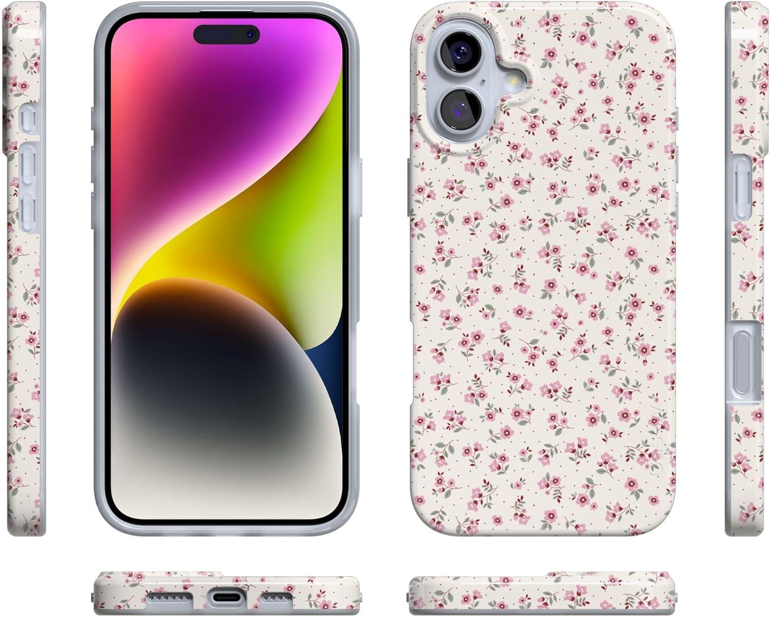 imageCasely iPhone 16 Plus Case  Tulip Tapestry  Jenna Palek x Casely  Compatible with MagSafe  Classic Ultra Thin DesignCottage Charm  Cottagecore