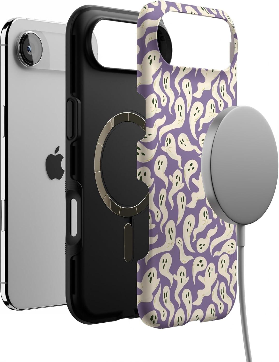 imageCasely iPhone 17 Air Case All Bood Up Purple Ghost Bold Protective Design MagSafe Compatible Design