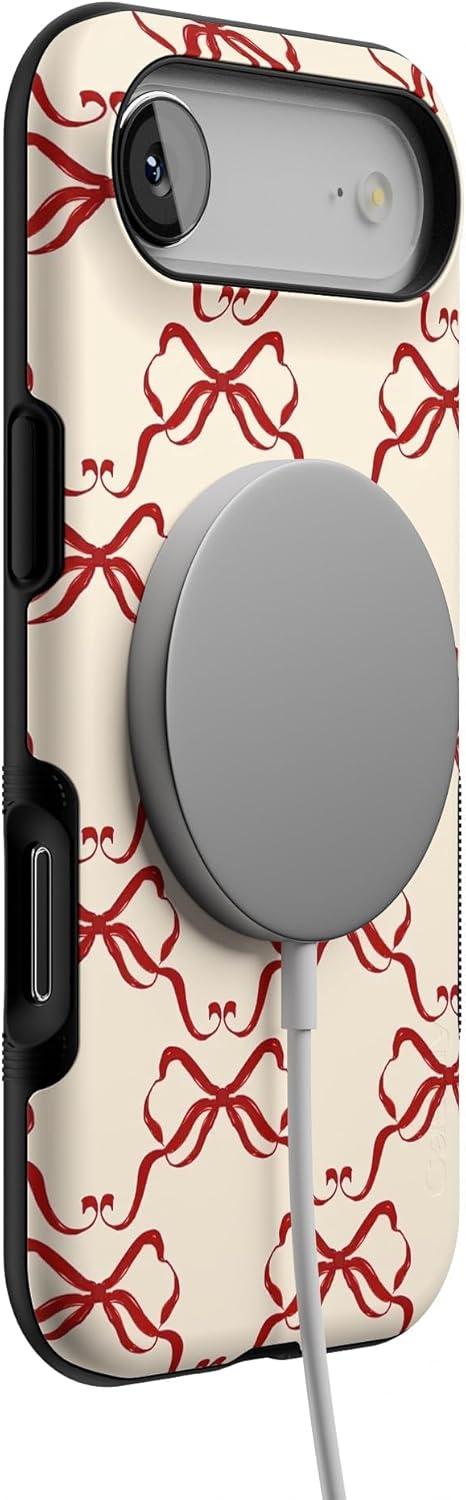 imageCasely iPhone 17 Air Case All Wrapped Up Vintage Bows Bold Protective Design MagSafe Compatible Design