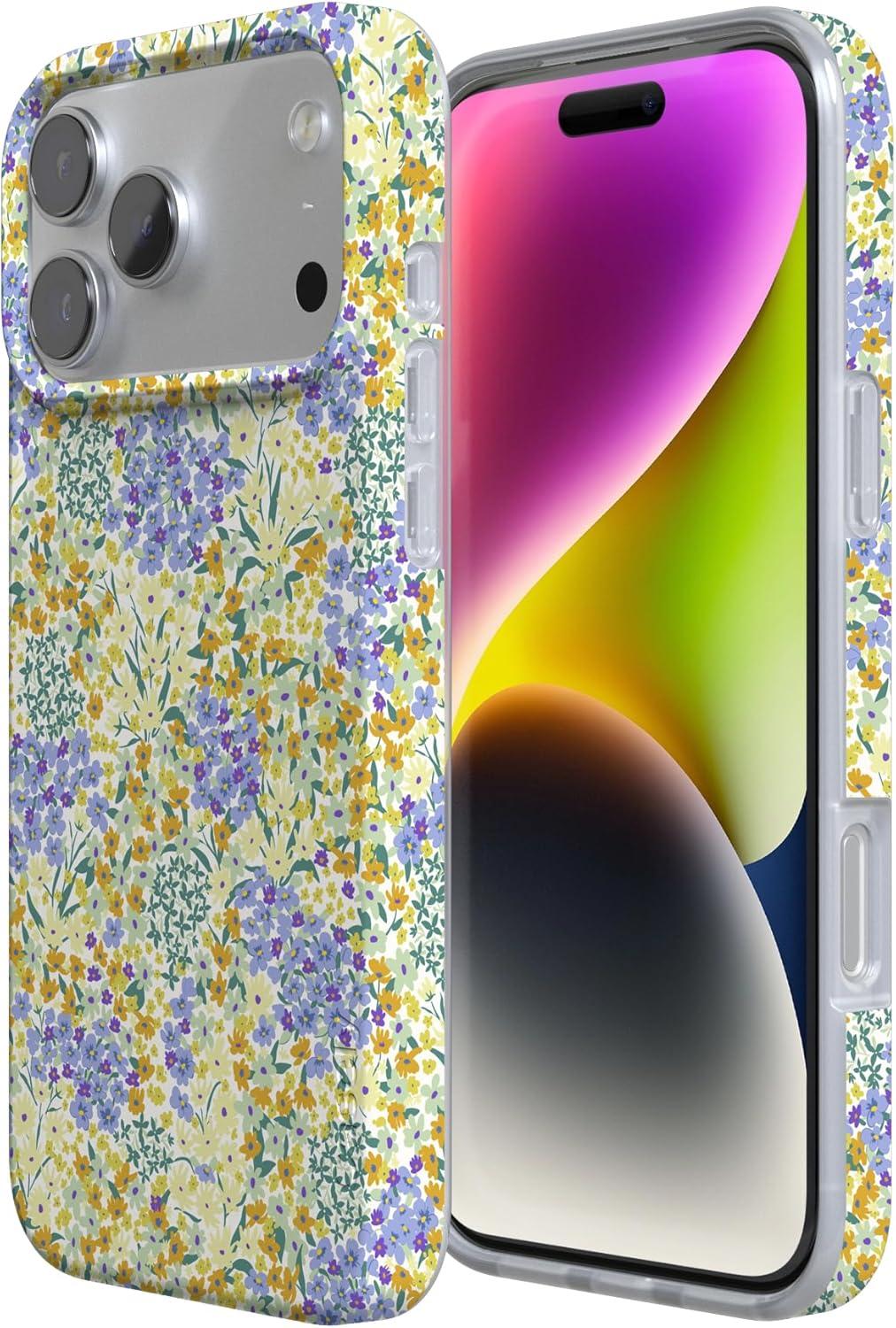 imageCasely iPhone 17 Pro Max Case  Fallen Gold  Antique Floral  Compatible with MagSafe  Classic Ultra Thin DesignDream Garden  Cottagecore