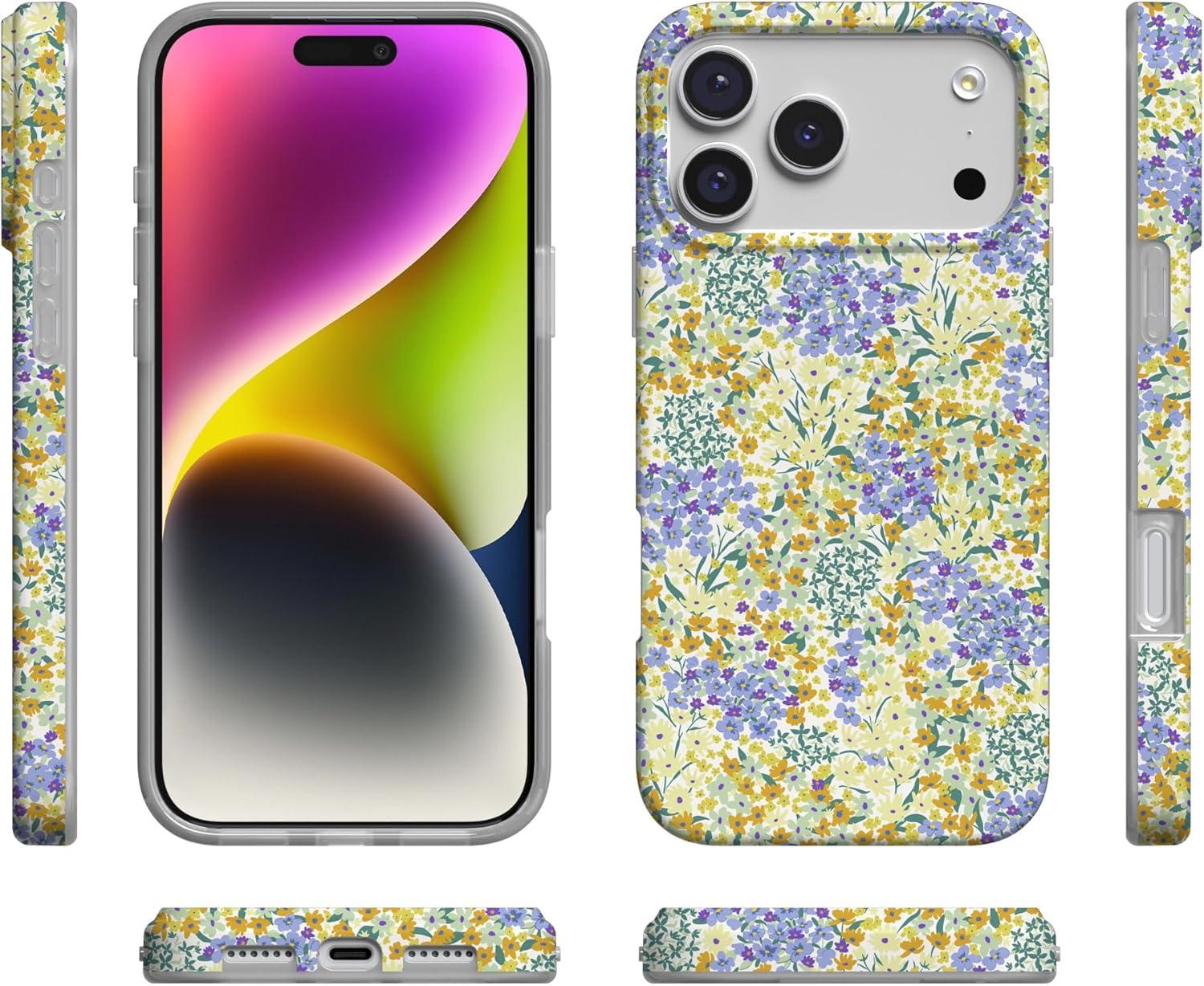 imageCasely iPhone 17 Pro Max Case  Powder Pups  Dog Sled  Compatible with MagSafe  Classic Ultra Thin DesignDream Garden  Cottagecore