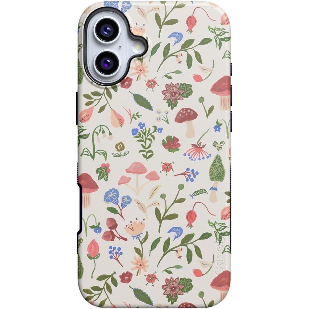 imageCasely iPhone 16 Case  All Smiles  Smiley Face Sticker  Bold Protective Design  MagSafe Compatible DesignGarden Party