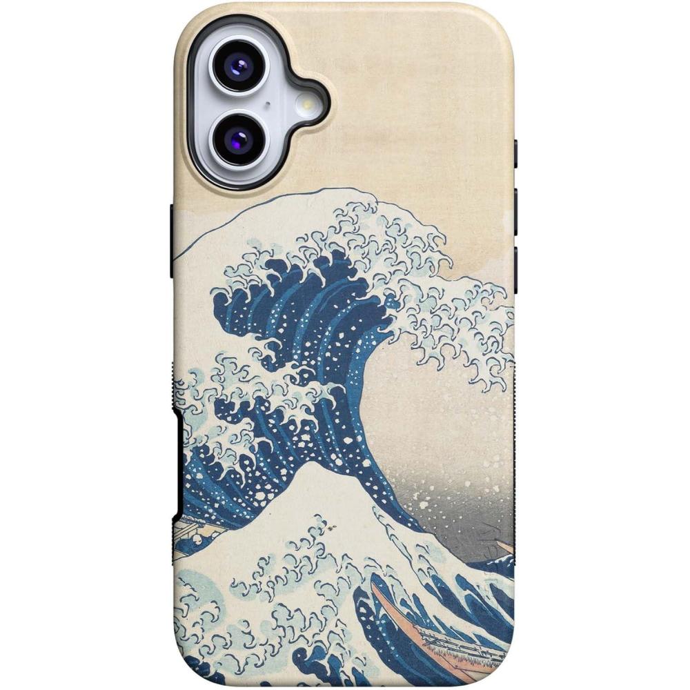 imageCasely iPhone 16 Case  All Smiles  Smiley Face Sticker  Bold Protective Design  MagSafe Compatible DesignThe Great Wave  The Met Museum