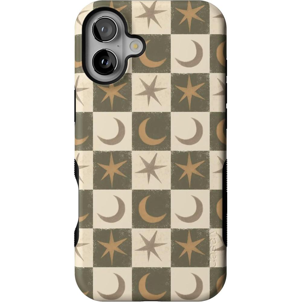 imageCasely iPhone 16 Case  Mystic Moonstar  Green Celestial  Bold Protective Design  MagSafe Compatible Design