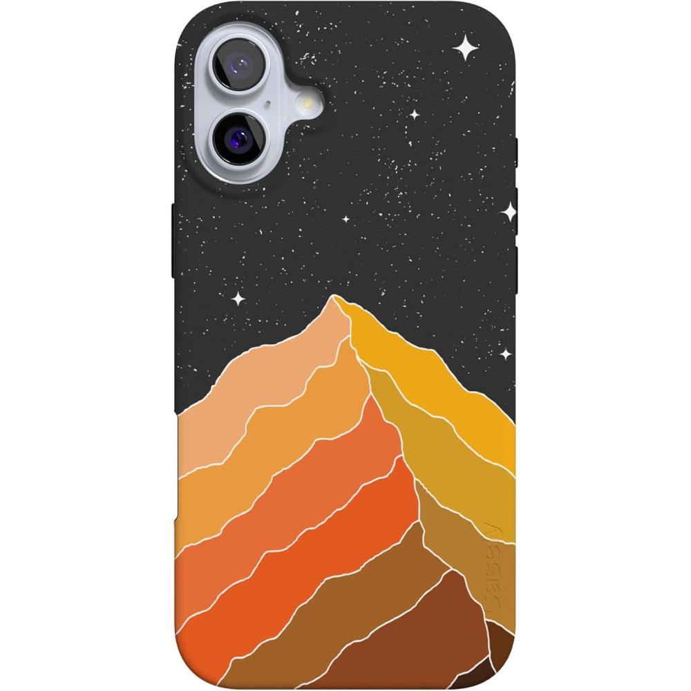 imageCasely iPhone 16 Case  Nantucket Cottage  Blue Hydrangea  Compatible with MagSafe  Classic Ultra Slim DesignNight Skies  Mountain Starlight