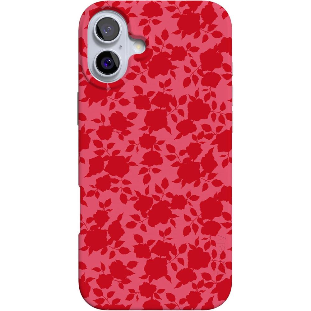 imageCasely iPhone 16 Case  Nantucket Cottage  Blue Hydrangea  Compatible with MagSafe  Classic Ultra Slim DesignRose Garden  Red Aesthetic