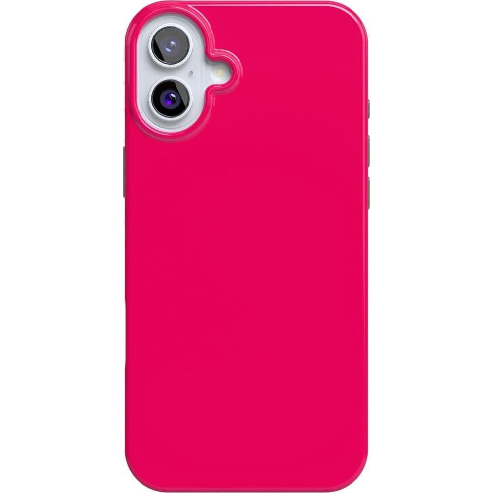 imageCasely iPhone 16 Case  Nantucket Cottage  Blue Hydrangea  Compatible with MagSafe  Classic Ultra Slim DesignThink Pink  Solid Neon Pink