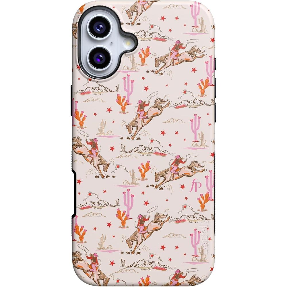 imageCasely iPhone 16 Plus Case  Bordeaux Rose  Moody Monochrome  Bold Protective Design  Compatible with MagSafeCowgirl Canyon  FashionPass