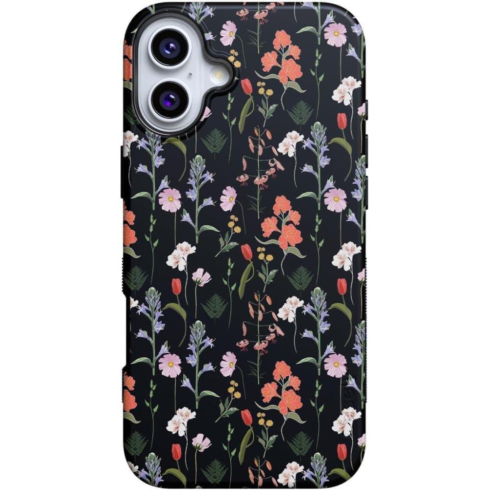 imageCasely iPhone 16 Plus Case  Bordeaux Rose  Moody Monochrome  Bold Protective Design  Compatible with MagSafeSecret Garden  Mixed Floral