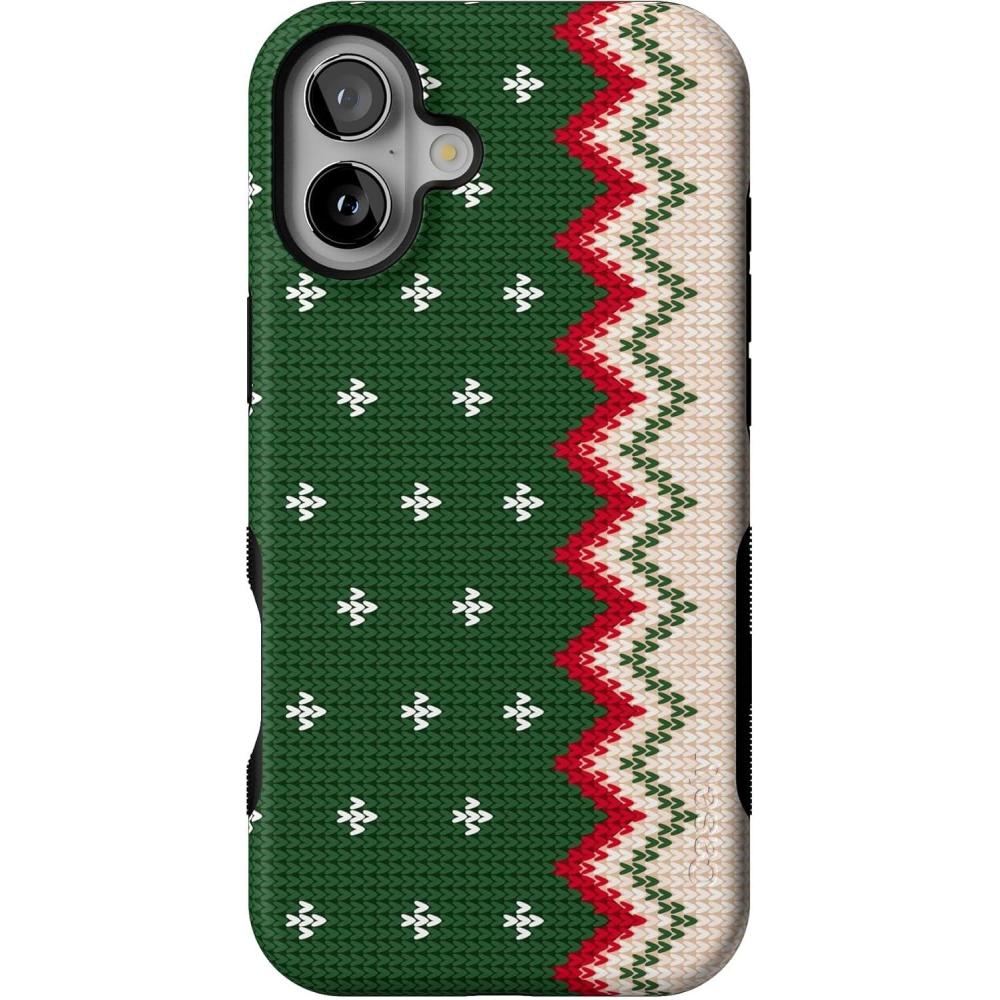 imageCasely iPhone 16 Plus Case  Grandpas Sweater  Holiday Knit  Bold Protective Design  MagSafe Compatible Design