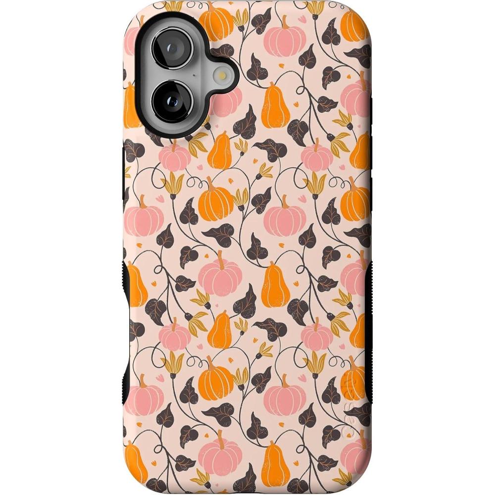 imageCasely iPhone 16 Plus Case  Pumpkin Princess  Harvest Vines  Bold Protective Design  MagSafe Compatible Design
