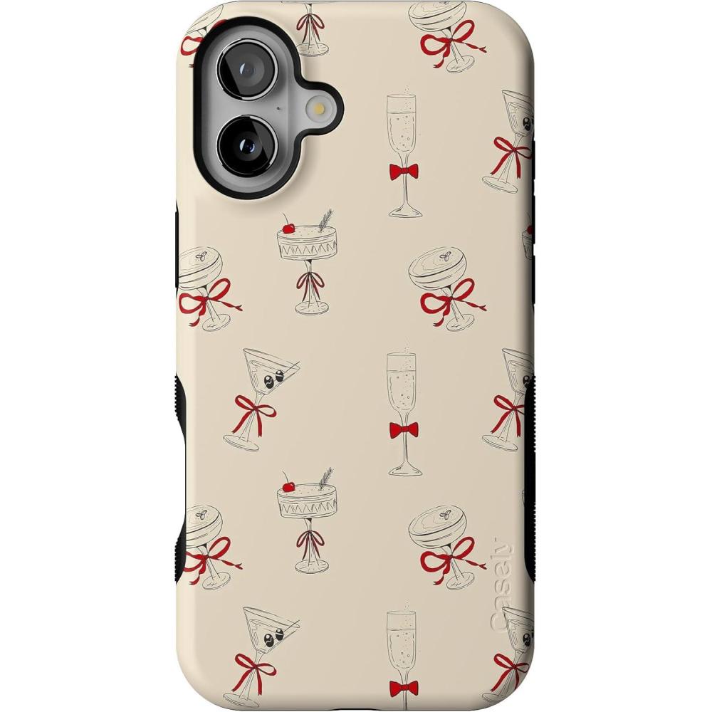 imageCasely iPhone 16 Plus Case  Tini  Kitty and Vibe Holiday  Bold Protective Design  MagSafe Compatible Design