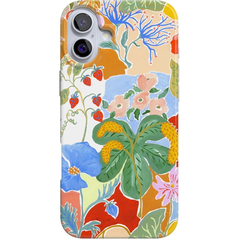 imageCasely iPhone 16 Plus Case  Tulip Tapestry  Jenna Palek x Casely  Compatible with MagSafe  Classic Ultra Thin DesignBotanical Blooms  Floral Patchwork