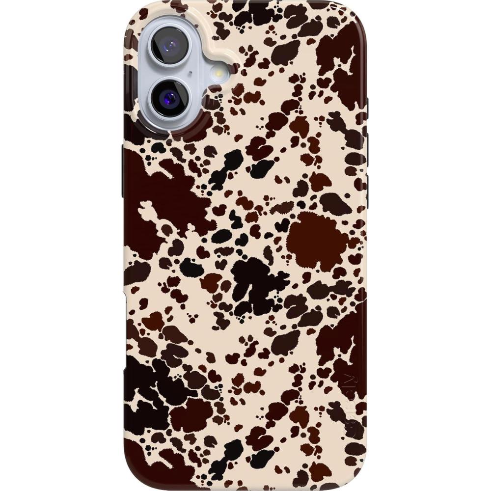 imageCasely iPhone 16 Plus Case  Tulip Tapestry  Jenna Palek x Casely  Compatible with MagSafe  Classic Ultra Thin DesignCowgirl Envy  Cow Print