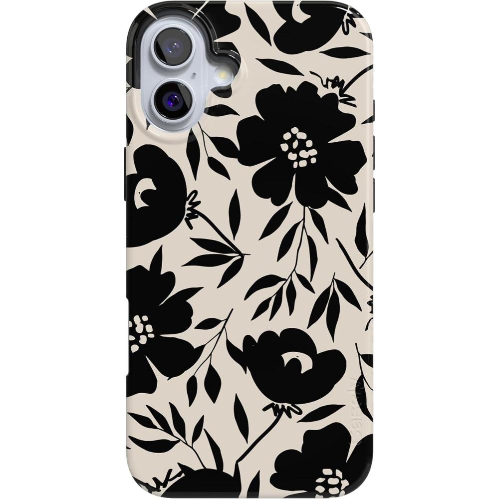imageCasely iPhone 16 Plus Case  Tulip Tapestry  Jenna Palek x Casely  Compatible with MagSafe  Classic Ultra Thin DesignDark Fantasy  Contrast Floral