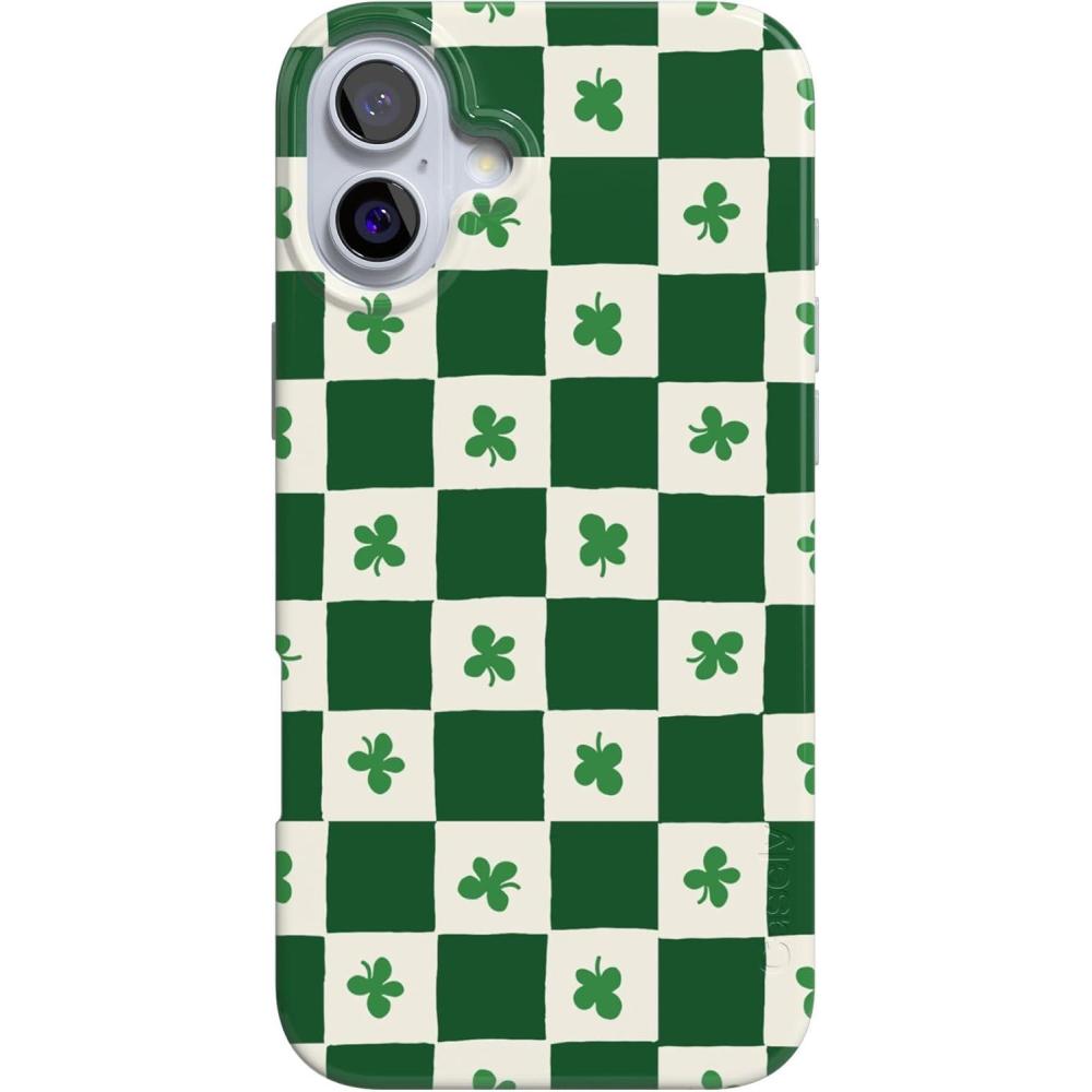 imageCasely iPhone 16 Plus Case  Tulip Tapestry  Jenna Palek x Casely  Compatible with MagSafe  Classic Ultra Thin DesignLucky You  Shamrock