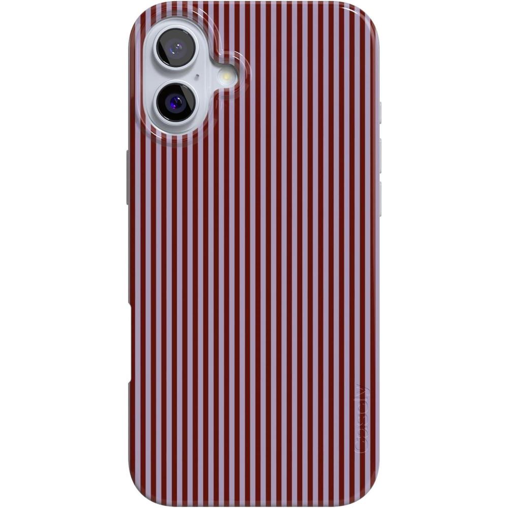 imageCasely iPhone 16 Plus Case  Tulip Tapestry  Jenna Palek x Casely  Compatible with MagSafe  Classic Ultra Thin DesignStripes and the City  Tiny Pinstripe
