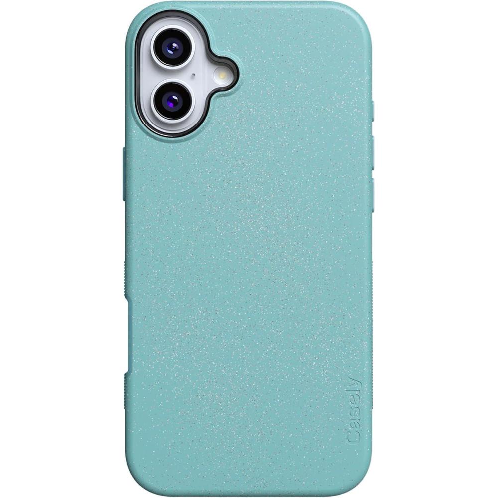 imageCasely iPhone 16 Plus Case  Twilight Flora  Moody Monochrome  Bold Protective Design  Compatible with MagSafeAquamarine  Ocean Blue Shimmer